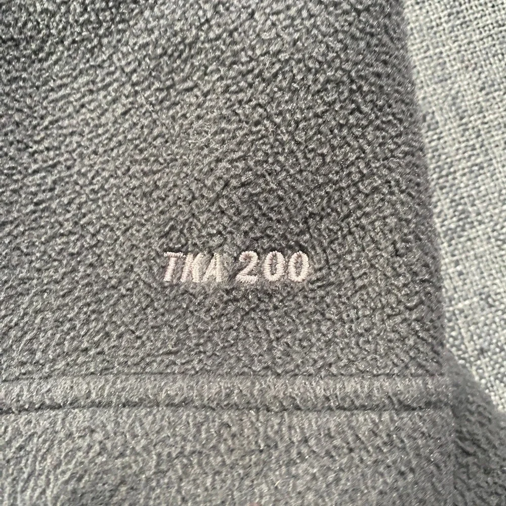 North Face‎ Mens XL Full Zip Fleece Jacket Charcoal Black TKA 200 Performance